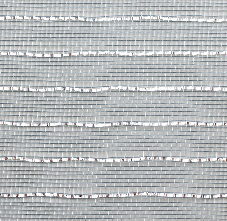 10" Metallic Fine Weave Deco Mesh: Gray & Silver