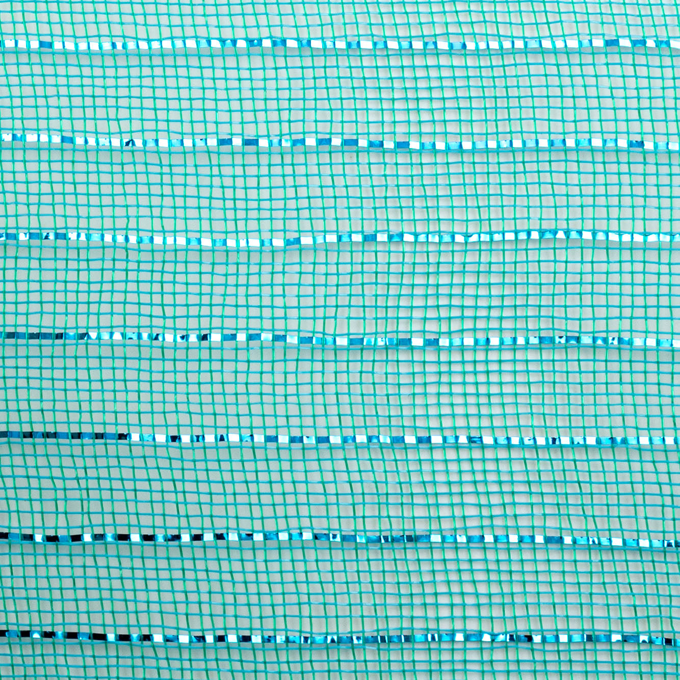 10" Metallic Fine Weave Deco Mesh: Teal