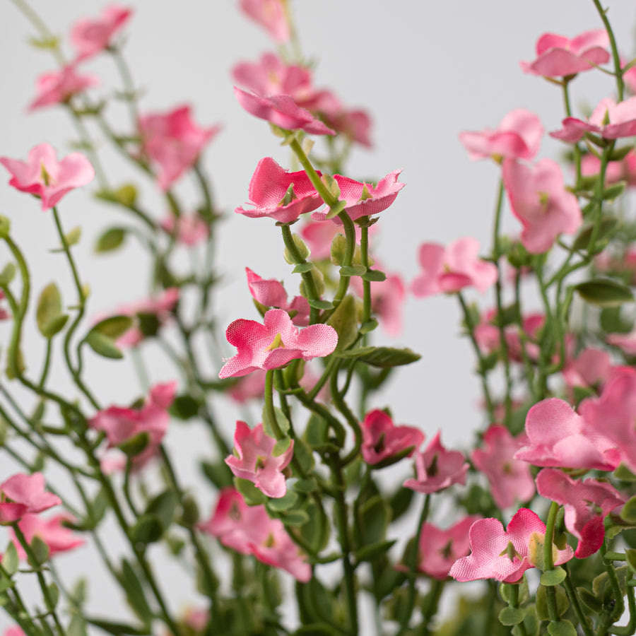 17" Artificial Forget-Me-Not Bush: Pink