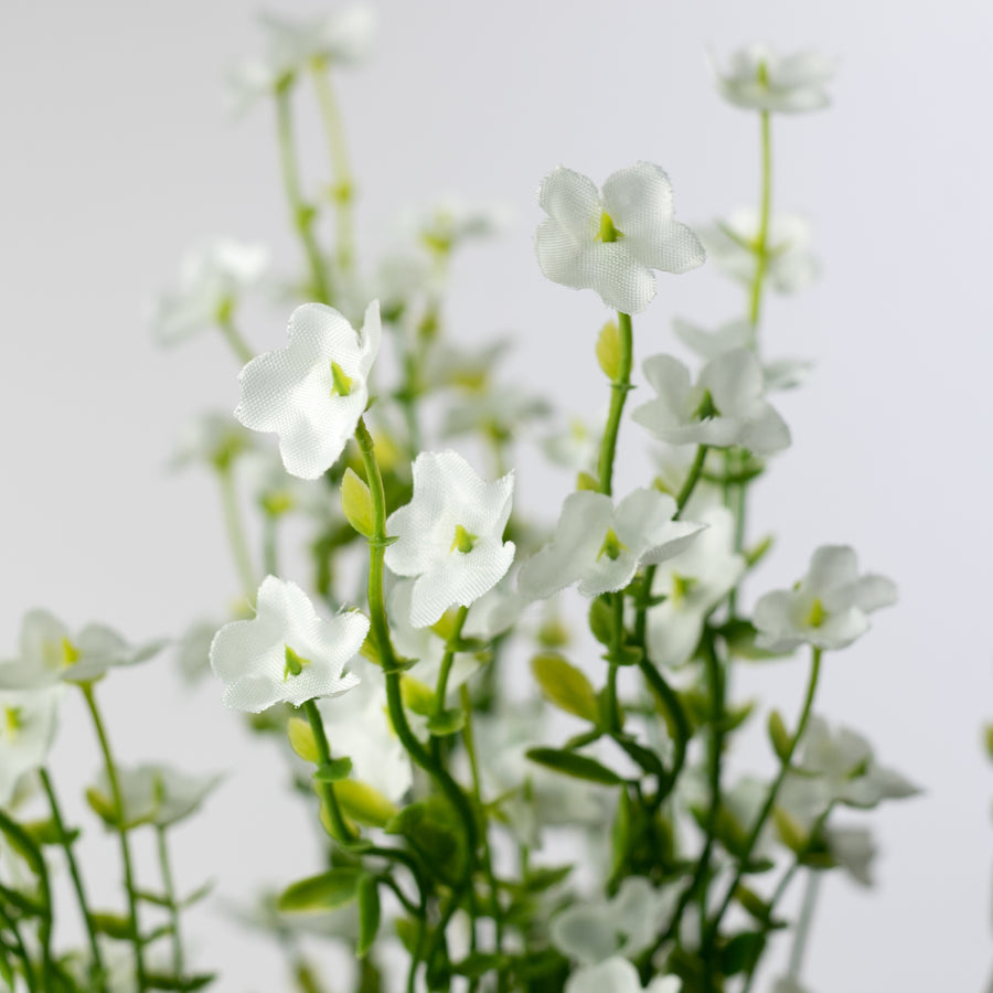 17" Artificial Forget-Me-Not Bush: White