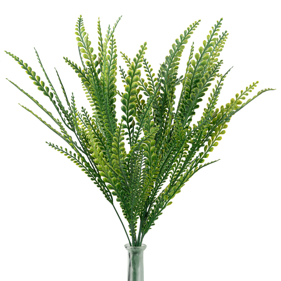 21" Plastic Button Fern Bush