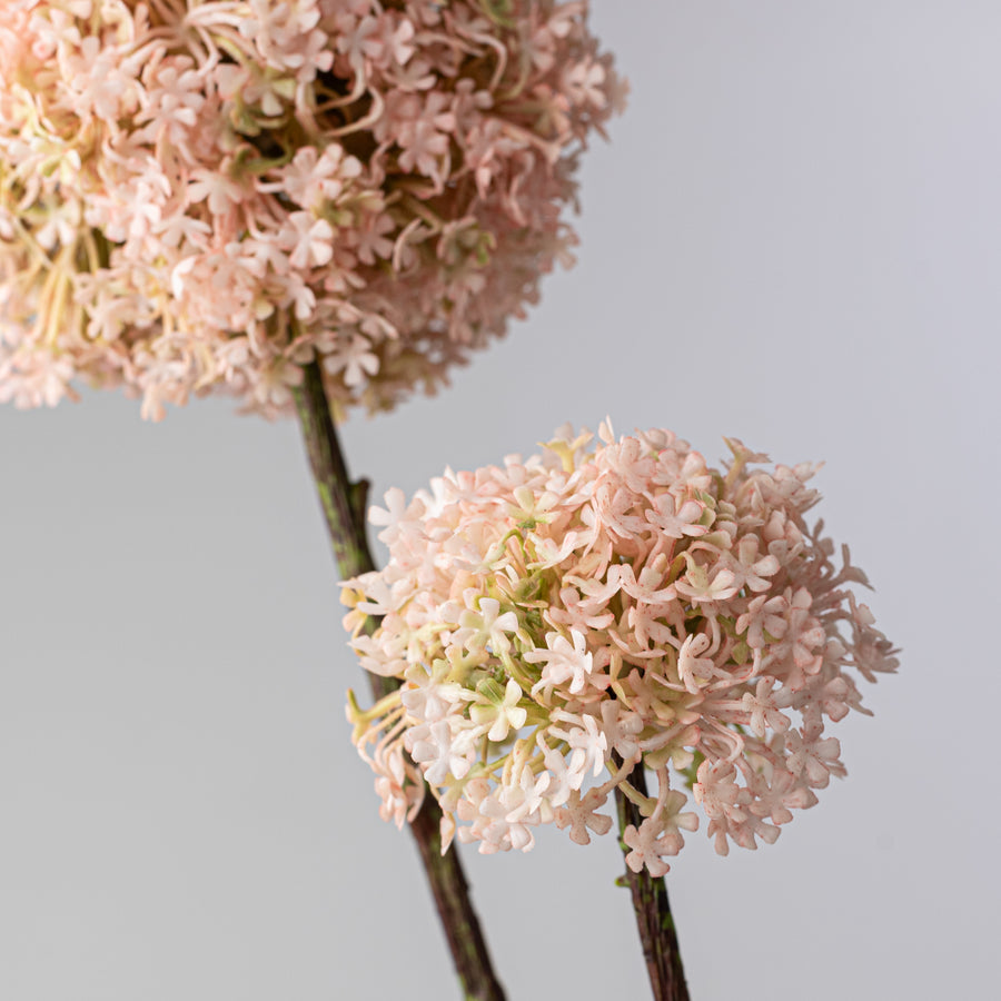 32" Snowball Viburnum Spray: Pink