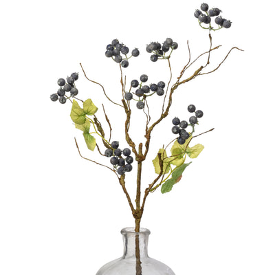 22" Blueberry Branch Spray