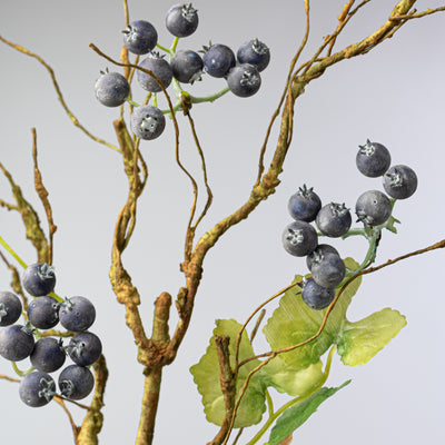 22" Blueberry Branch Spray