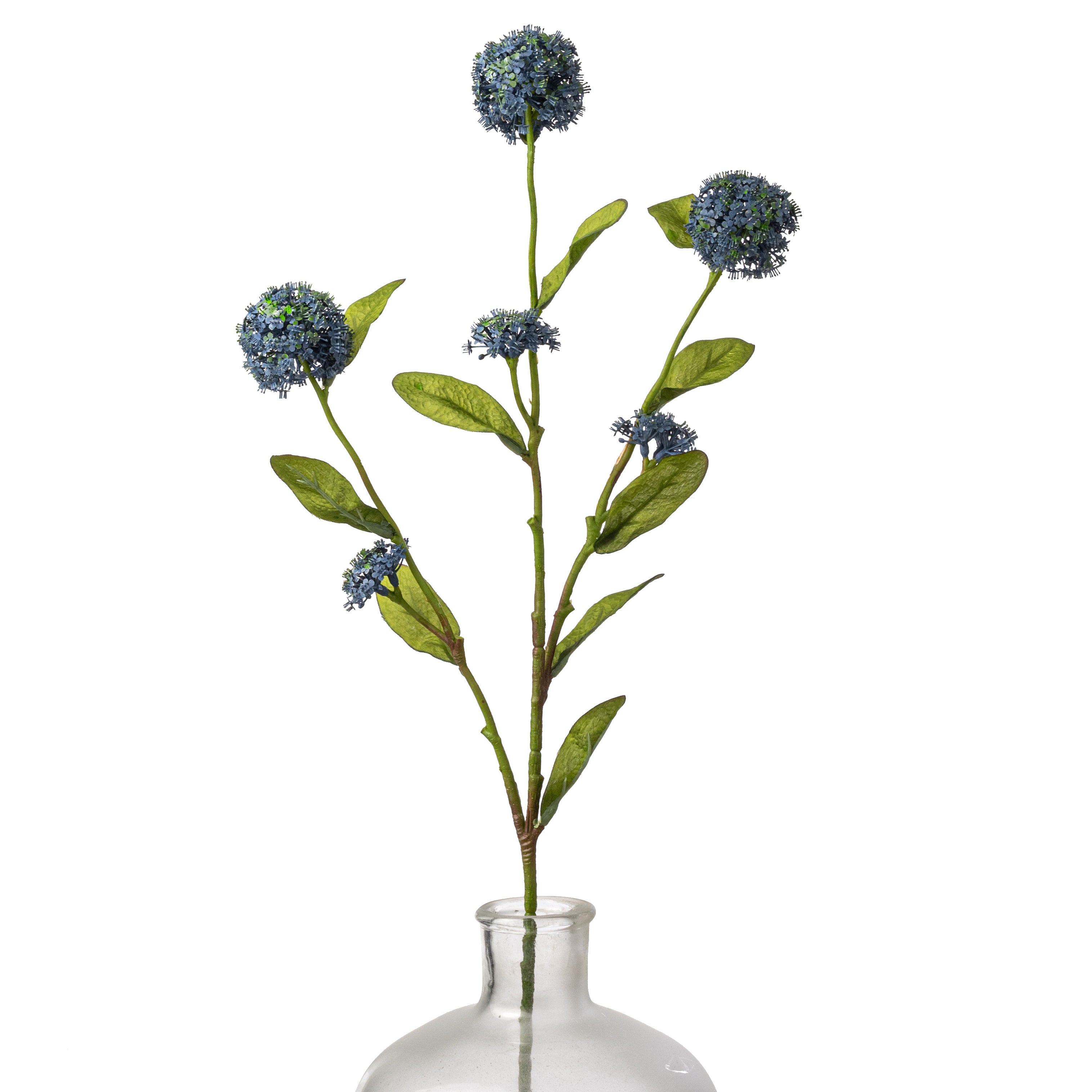 26" Snowball Viburnum Spray: Blue