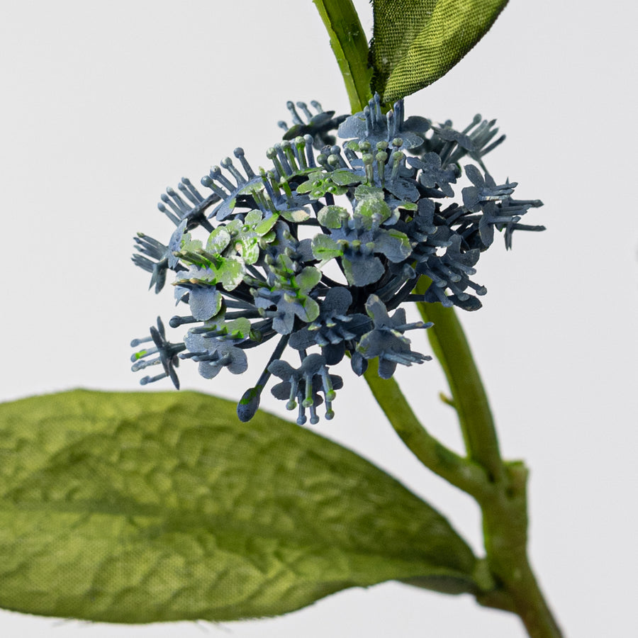26" Snowball Viburnum Spray: Blue