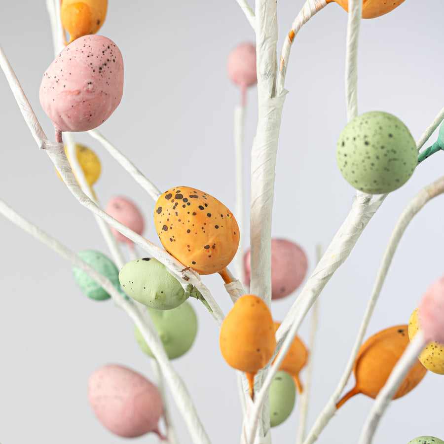 25" Speckled Pastel Easter Eggs Spray
