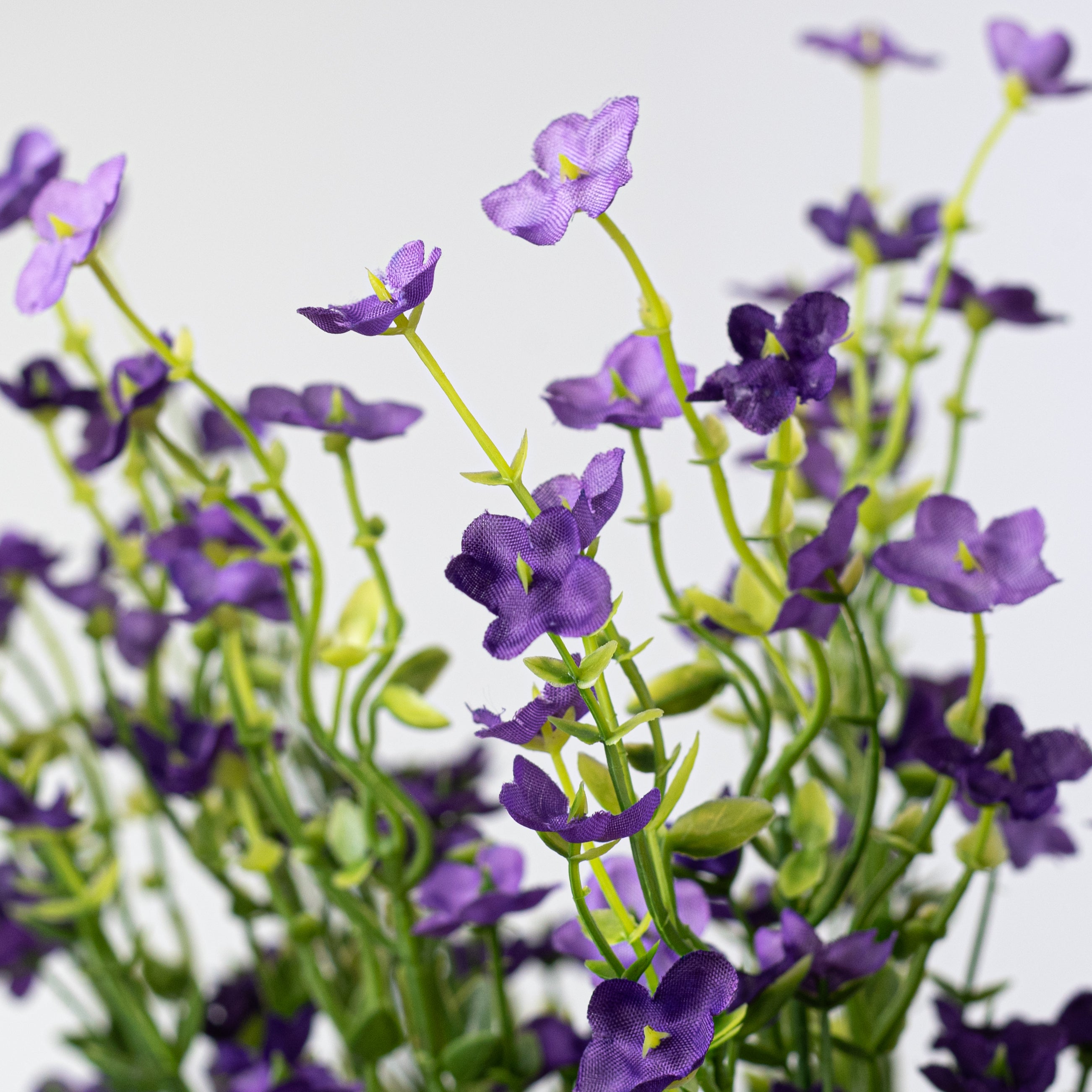 17" Artificial Forget-Me-Not Bush: Purple