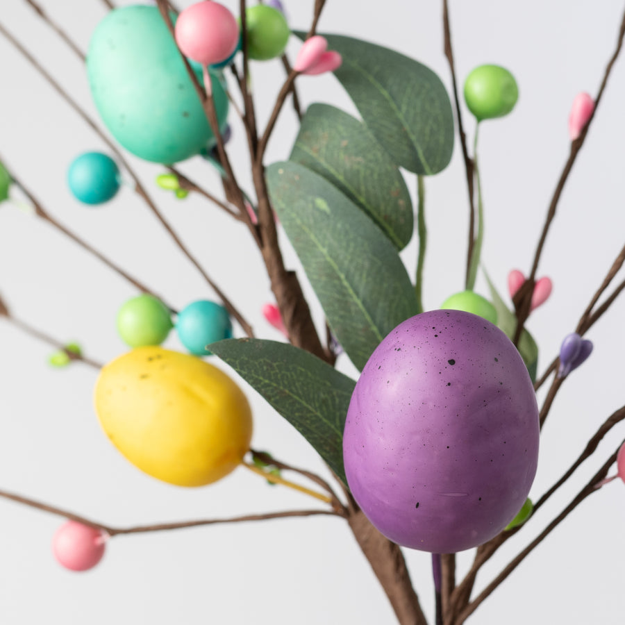 16" Speckled Easter Egg & Berry Pick