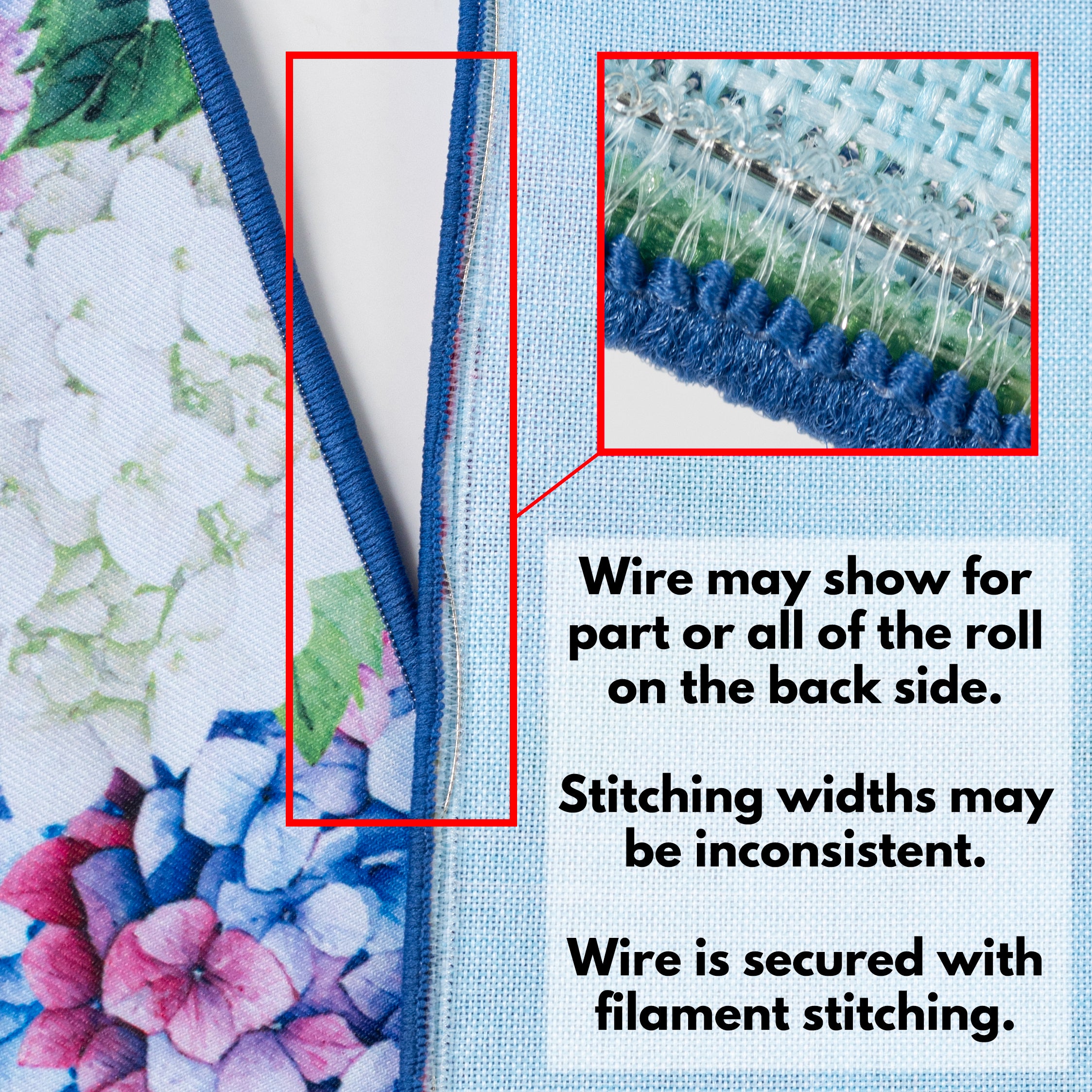 4" Double Sided Fused Hydrangeas Ribbon (10 Yards)