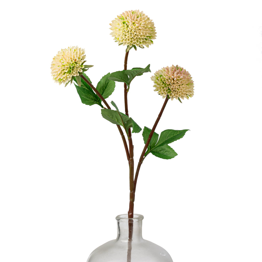 28" Dahlia Spray: Cream & Pink