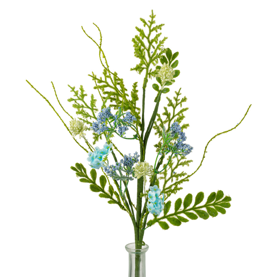 18" Flowering Sedum Filler Pick: Blue
