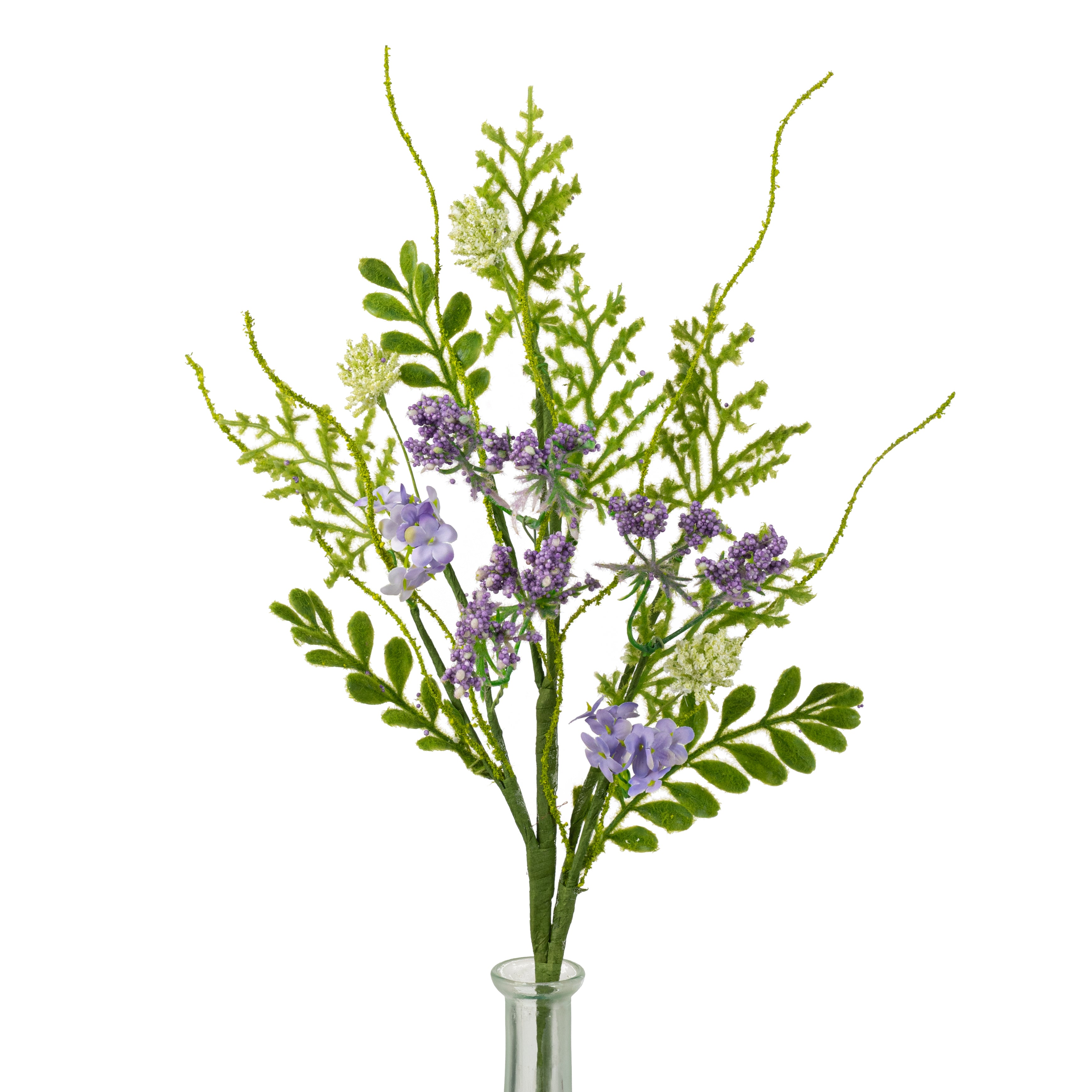 18" Flowering Sedum Filler Pick: Purple
