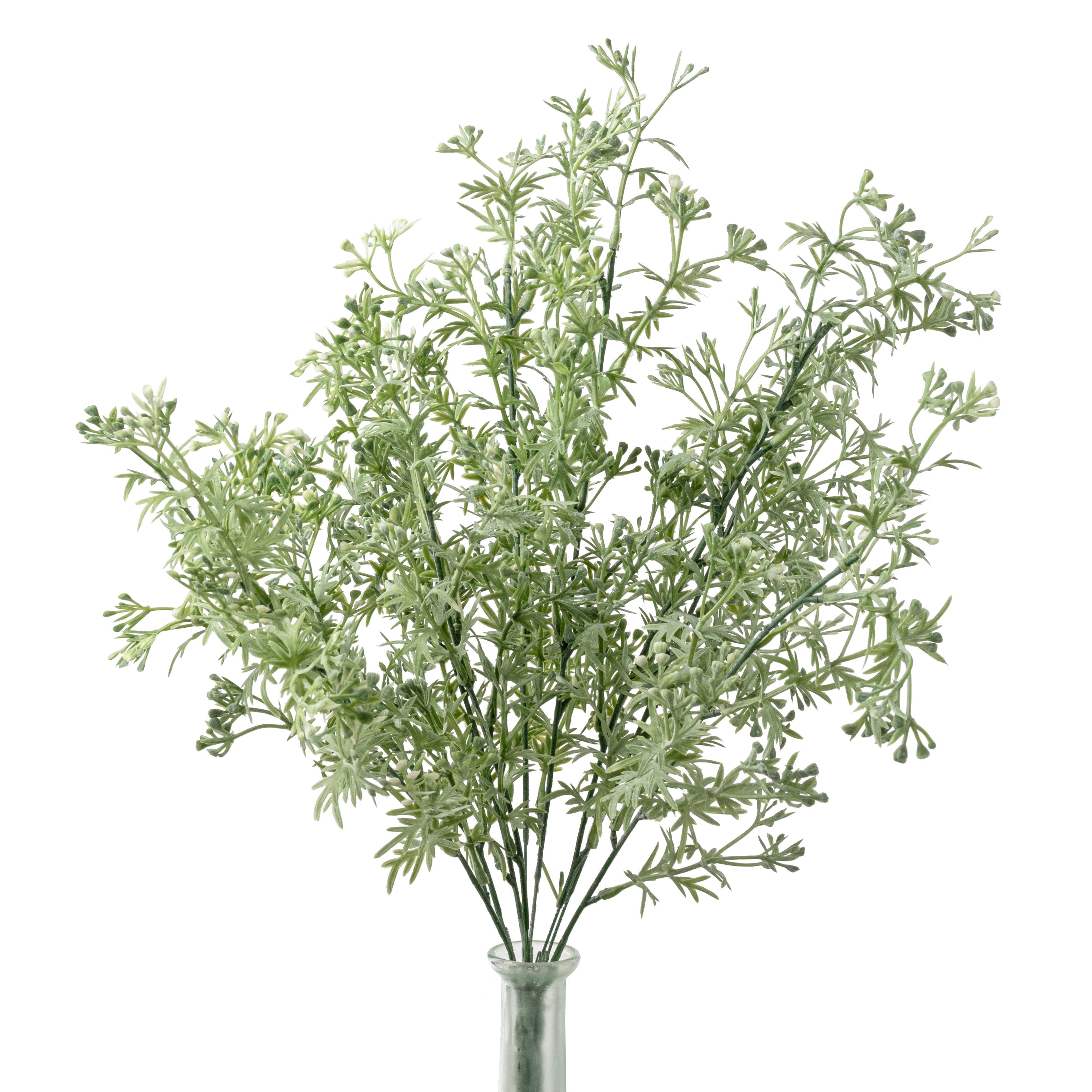 20" Plastic Wildflower Filler Bush: White