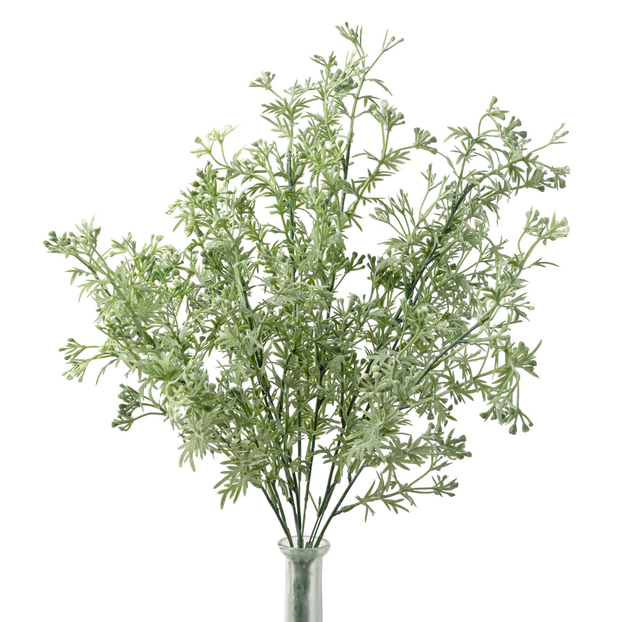 20" Plastic Wildflower Filler Bush: White