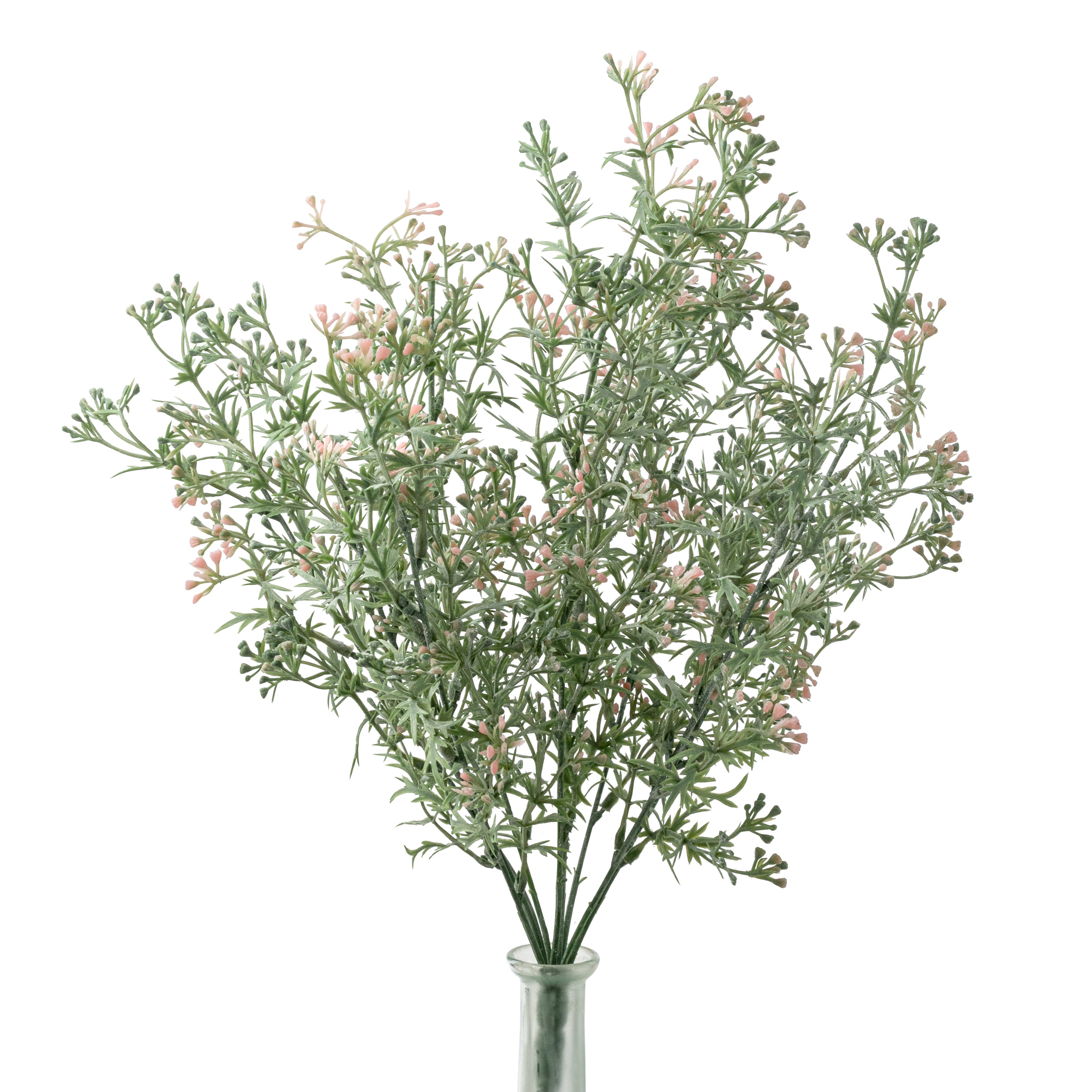 20" Plastic Wildflower Filler Bush: Pale Pink