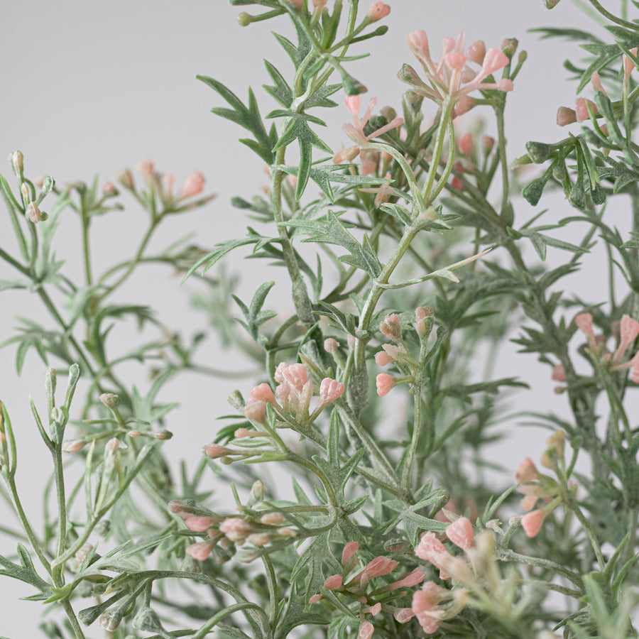 20" Plastic Wildflower Filler Bush: Pale Pink