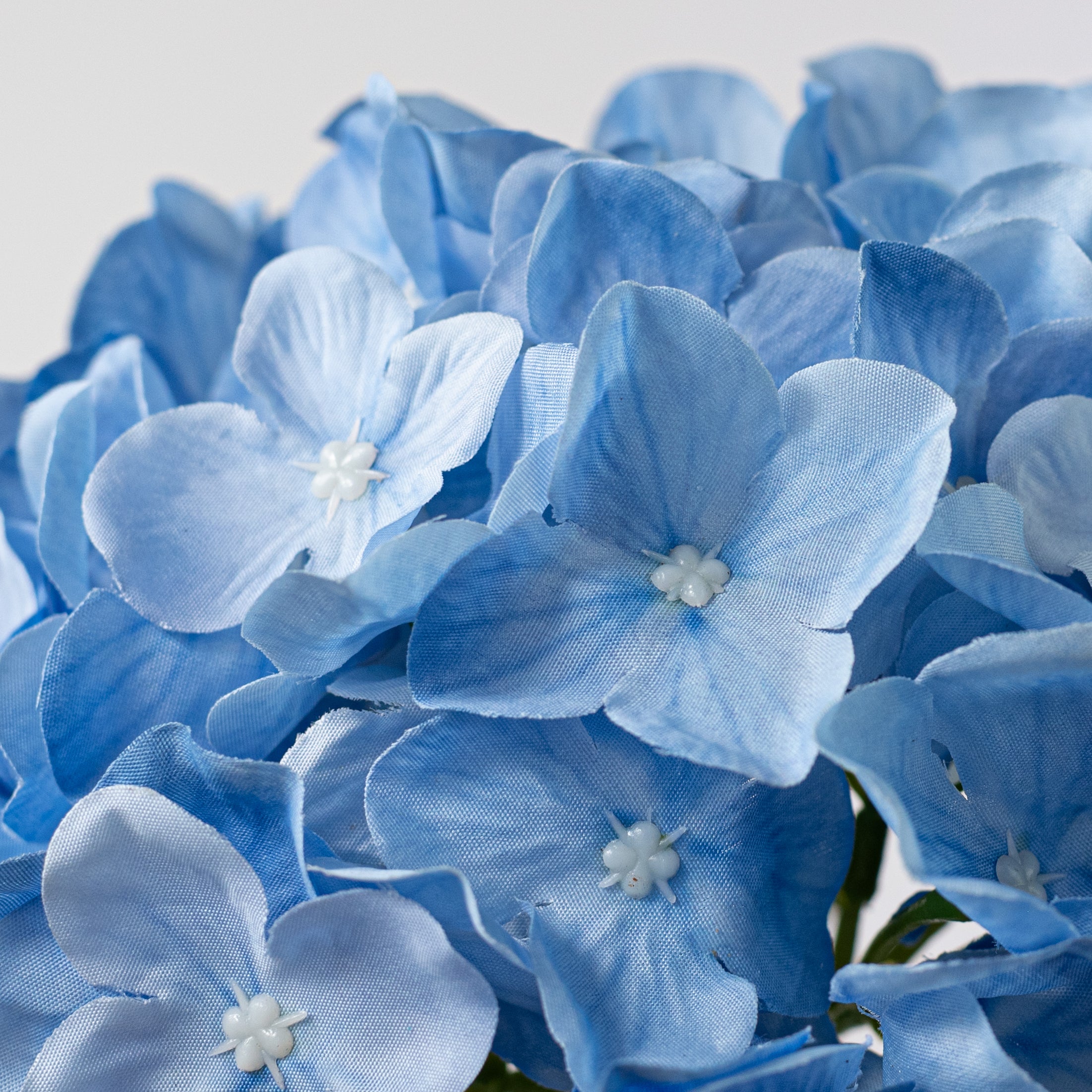 7" x 19" Fabric Hydrangea Stem: Blue
