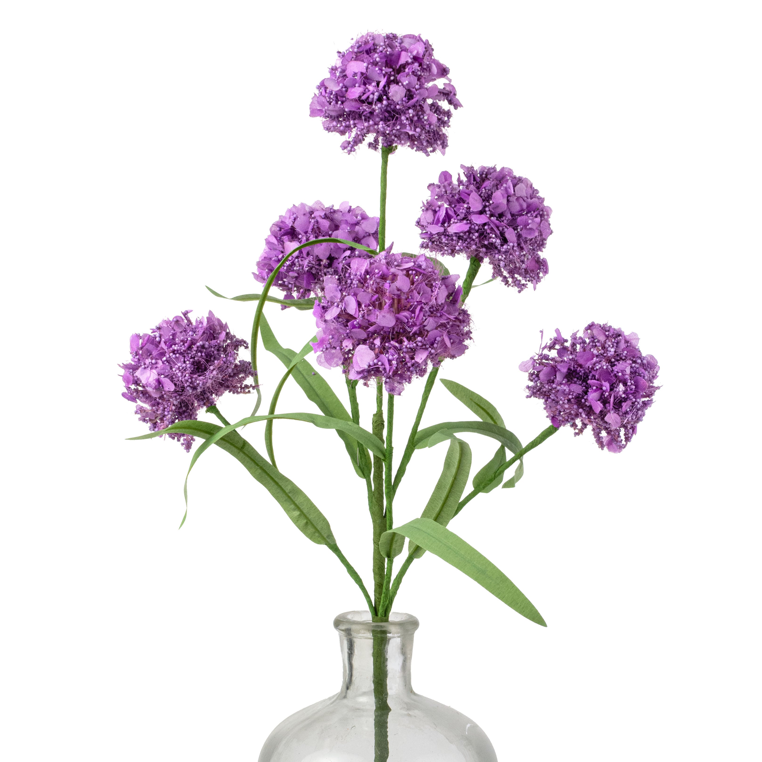 19" Viburnum Snowball Spray: Lavender Purple