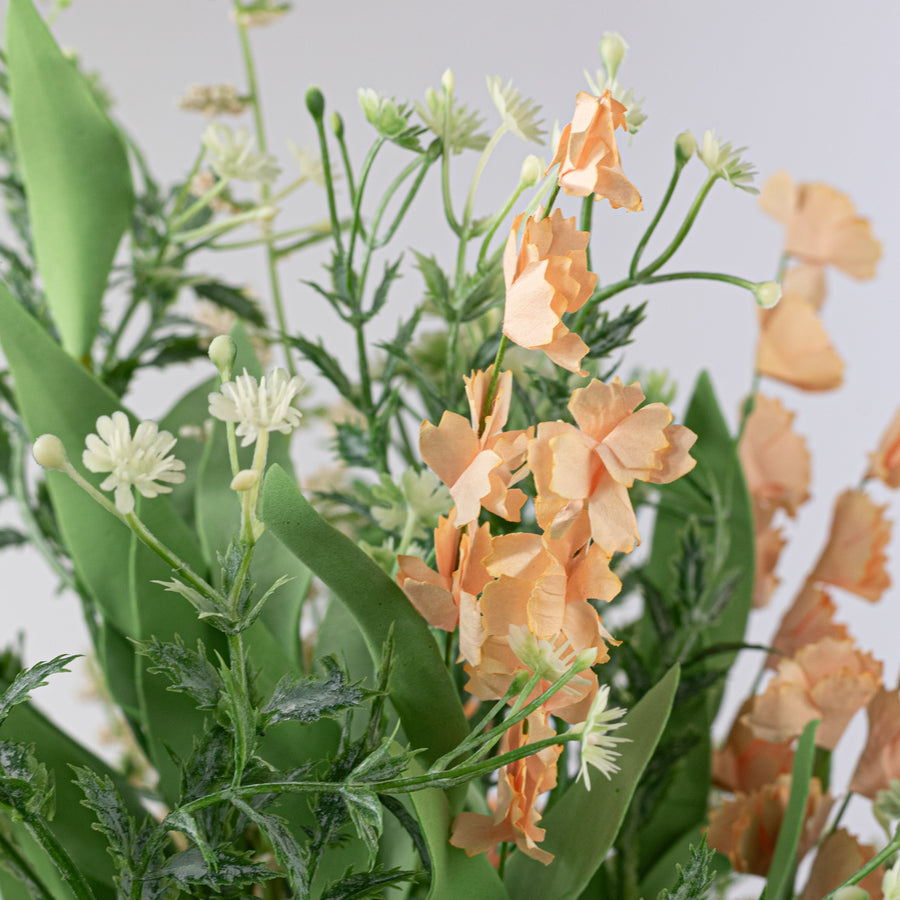 20" Mixed Flower Filler Bush: Peach