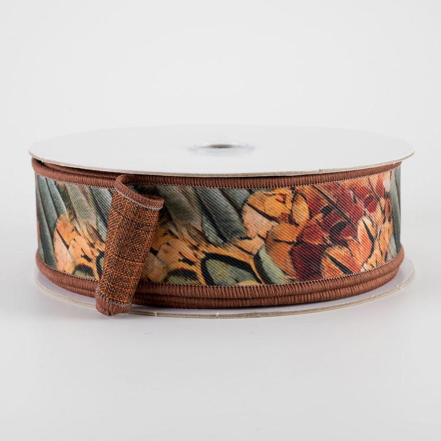 1.5" Double Sided Fused Pheasant Feathers Ribbon (10 Yards)