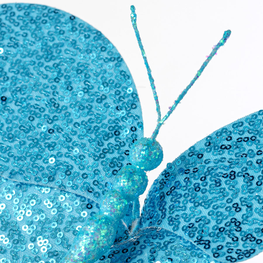11" Sequin Butterfly Pick: Blue