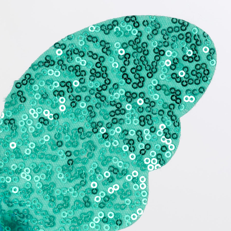 11" Sequin Butterfly Pick: Turquoise Blue