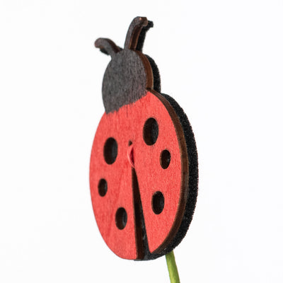 24" Wooden Ladybugs Spray