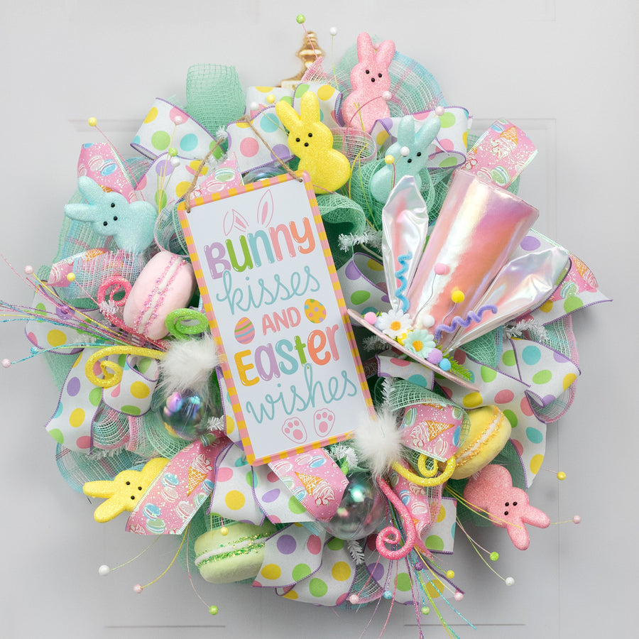 8" Bunny Ears Top Hat Decor: Iridescent Pink