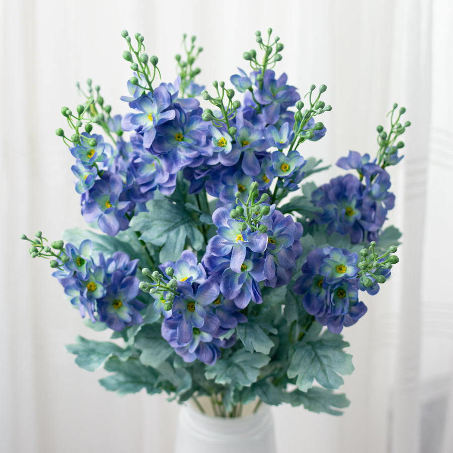 24" Delphinium Bush: Blue (12 Stem)