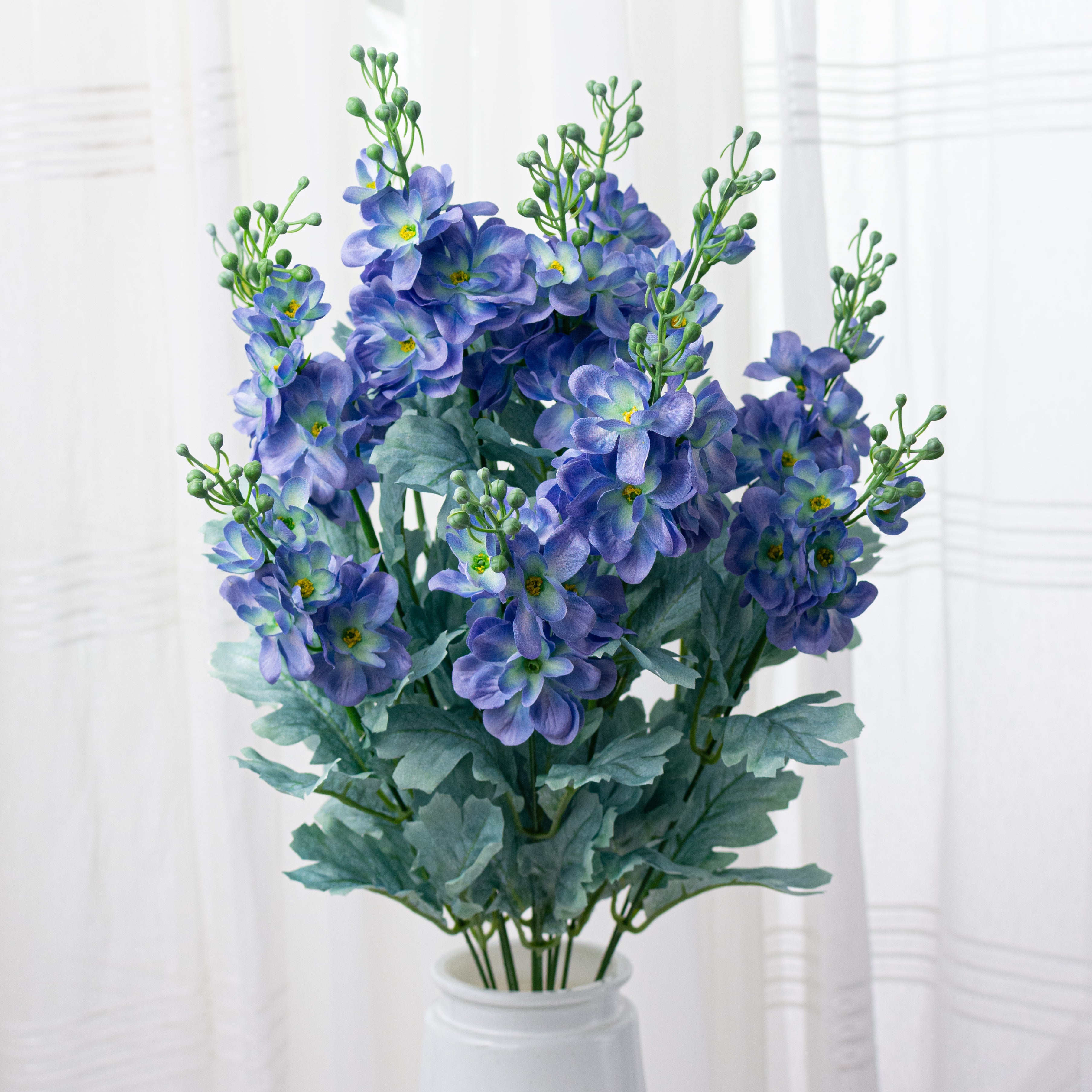 24" Delphinium Bush: Blue (12 Stem)