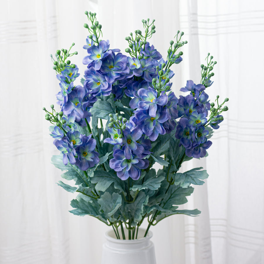 24" Delphinium Bush: Blue (12 Stem)