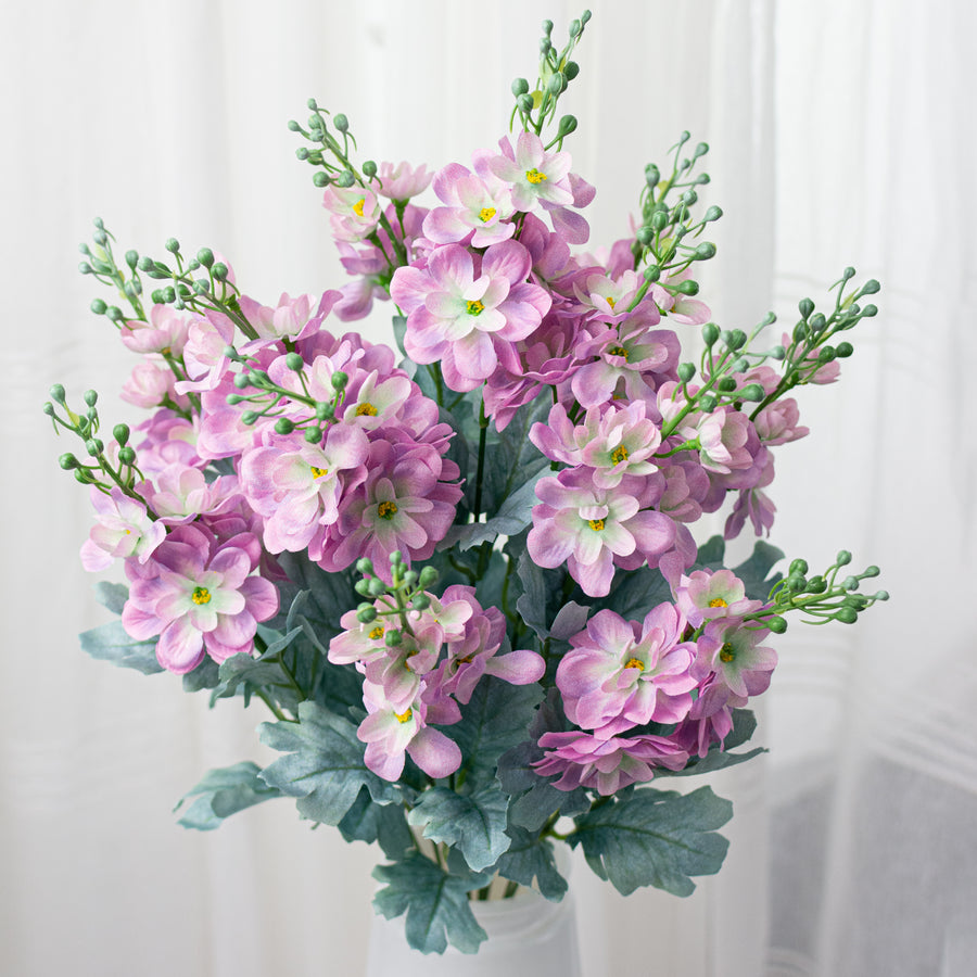 24" Delphinium Bush: Lilac Purple (12 Stem)