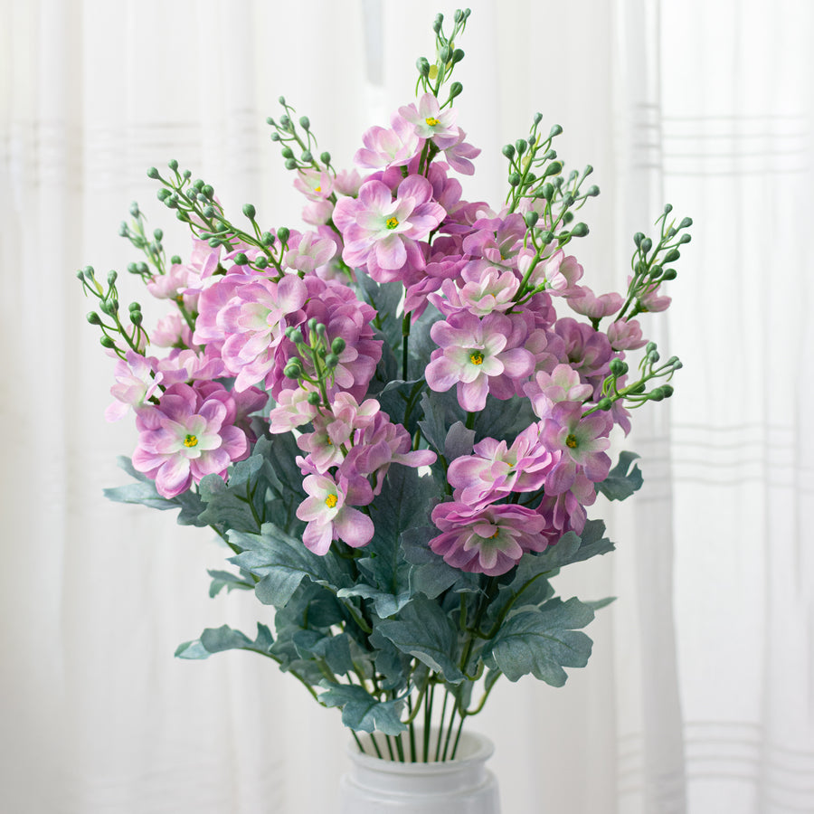 24" Delphinium Bush: Lilac Purple (12 Stem)