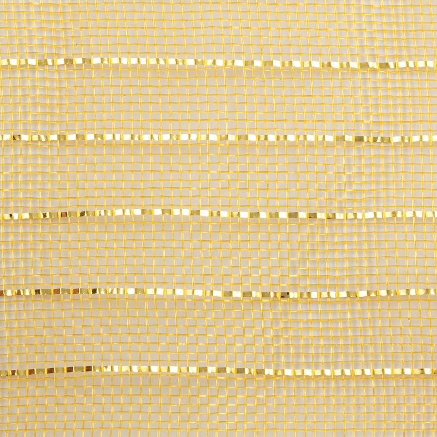 10" Metallic Fine Weave Deco Mesh: Gold