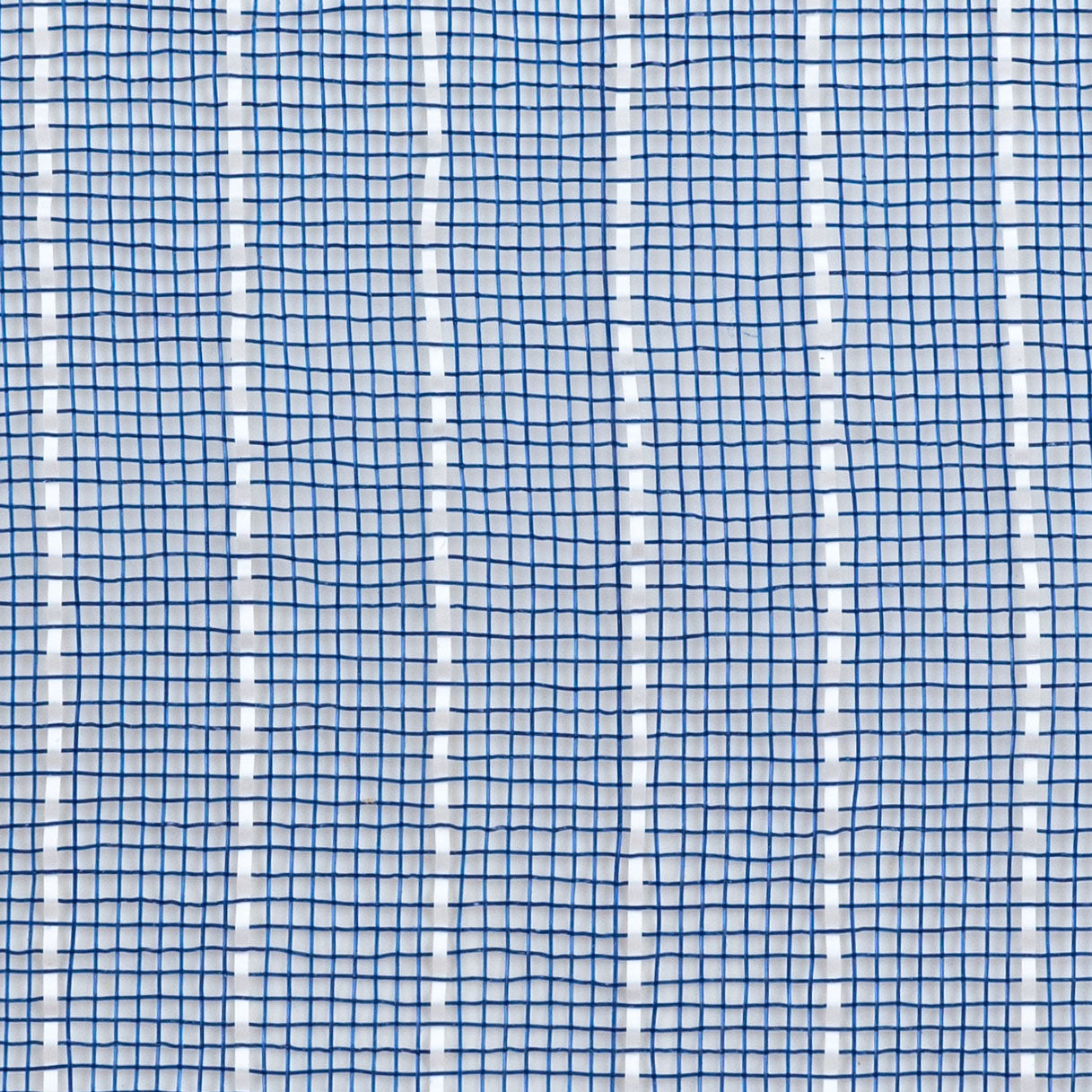 10" Metallic Fine Weave Deco Mesh: Navy Blue & White