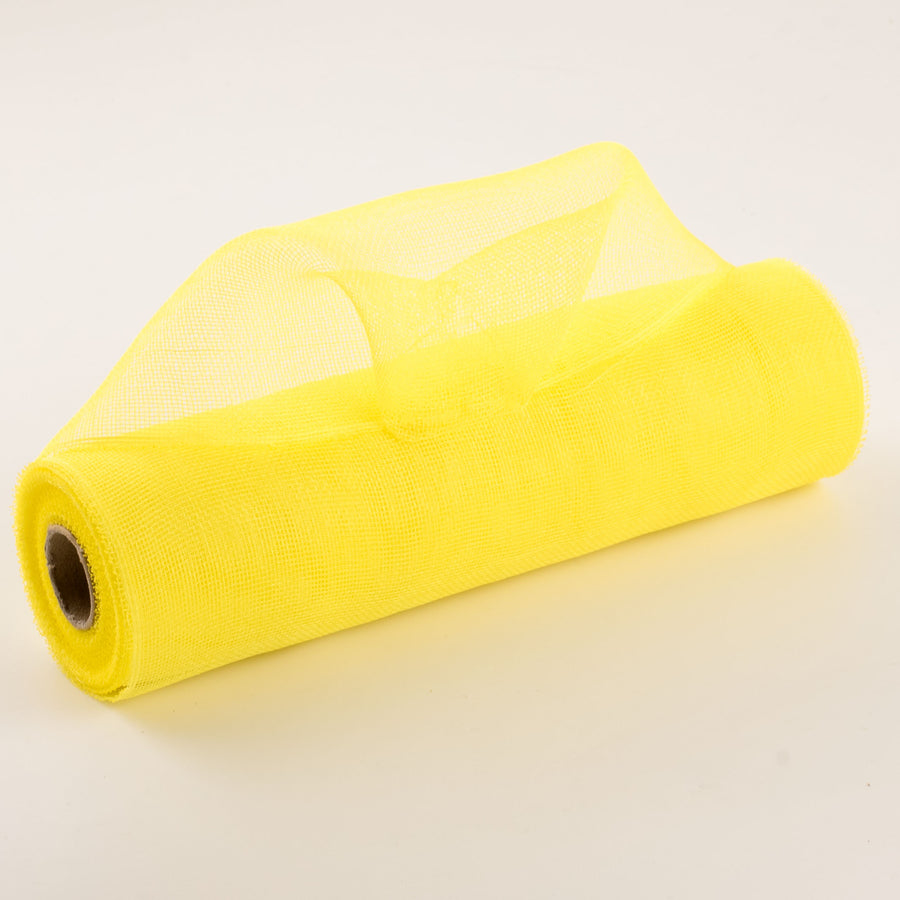 10" Fine Weave Deco Mesh: Yellow