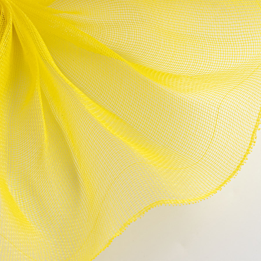 10" Fine Weave Deco Mesh: Yellow