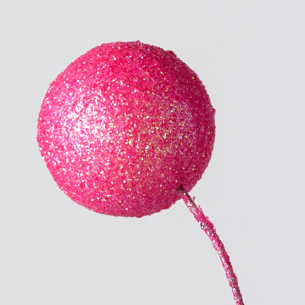 24" Glitter Ball Spray: Iridescent Pink