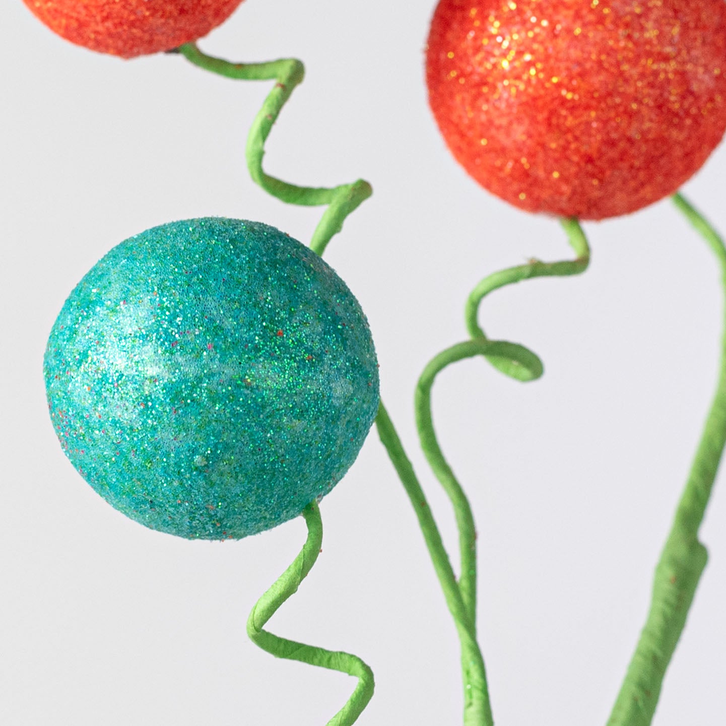 16" Glitter Ball Spray: Iridescent Pink, Orange & Aqua