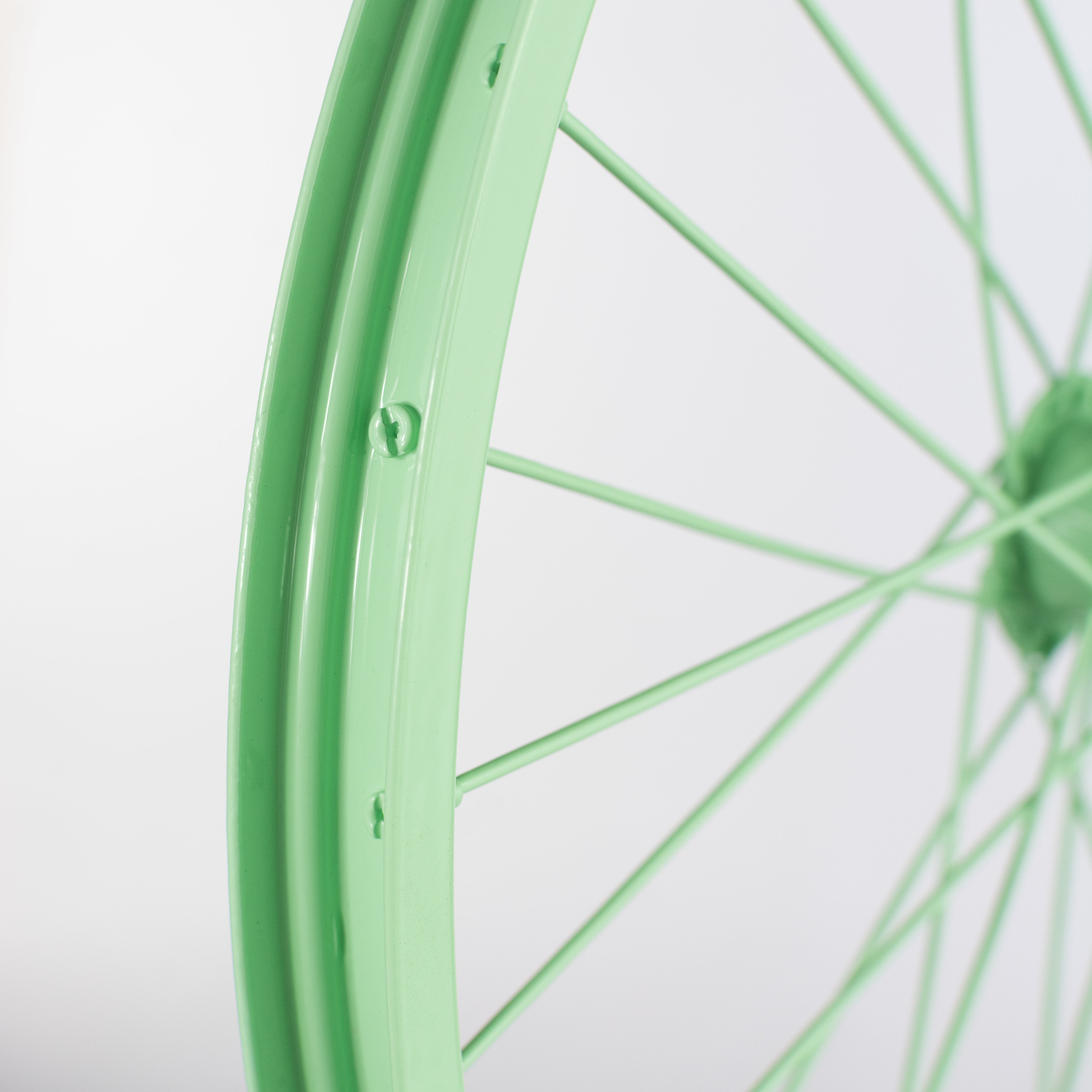 16" Decorative Bicycle Rim: Mint Green
