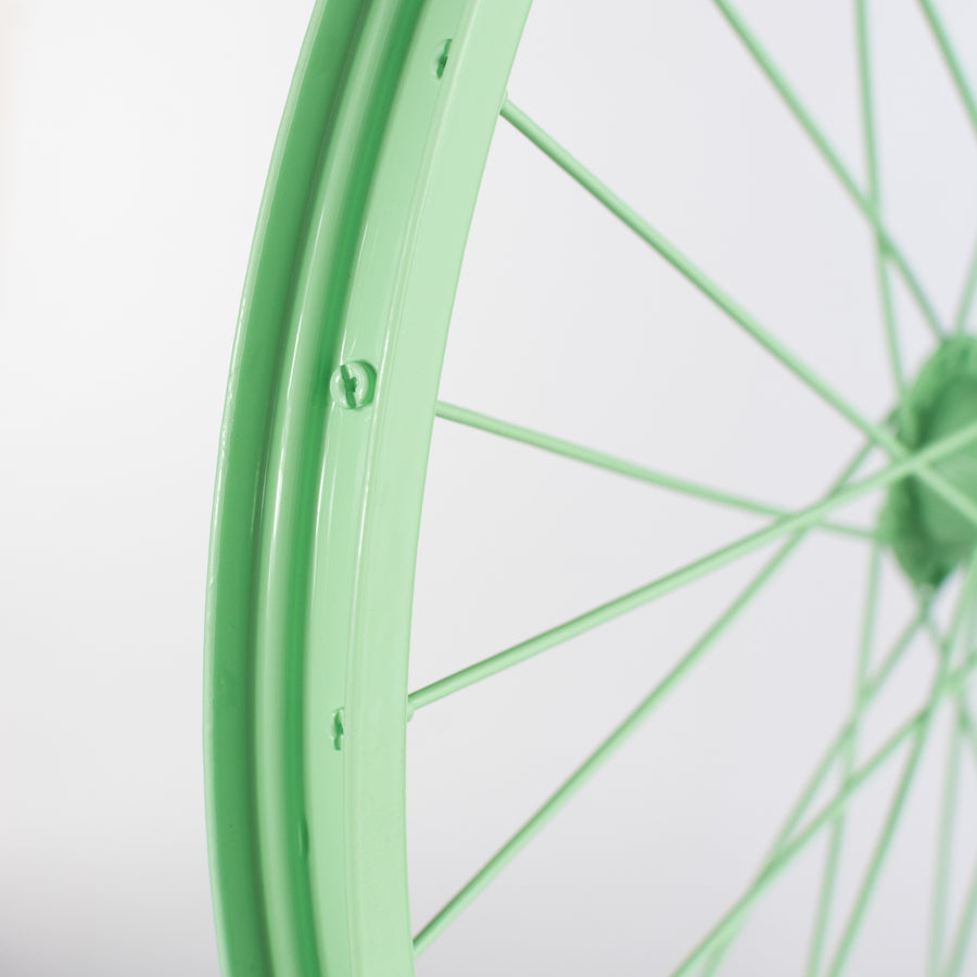 16" Decorative Bicycle Rim: Mint Green
