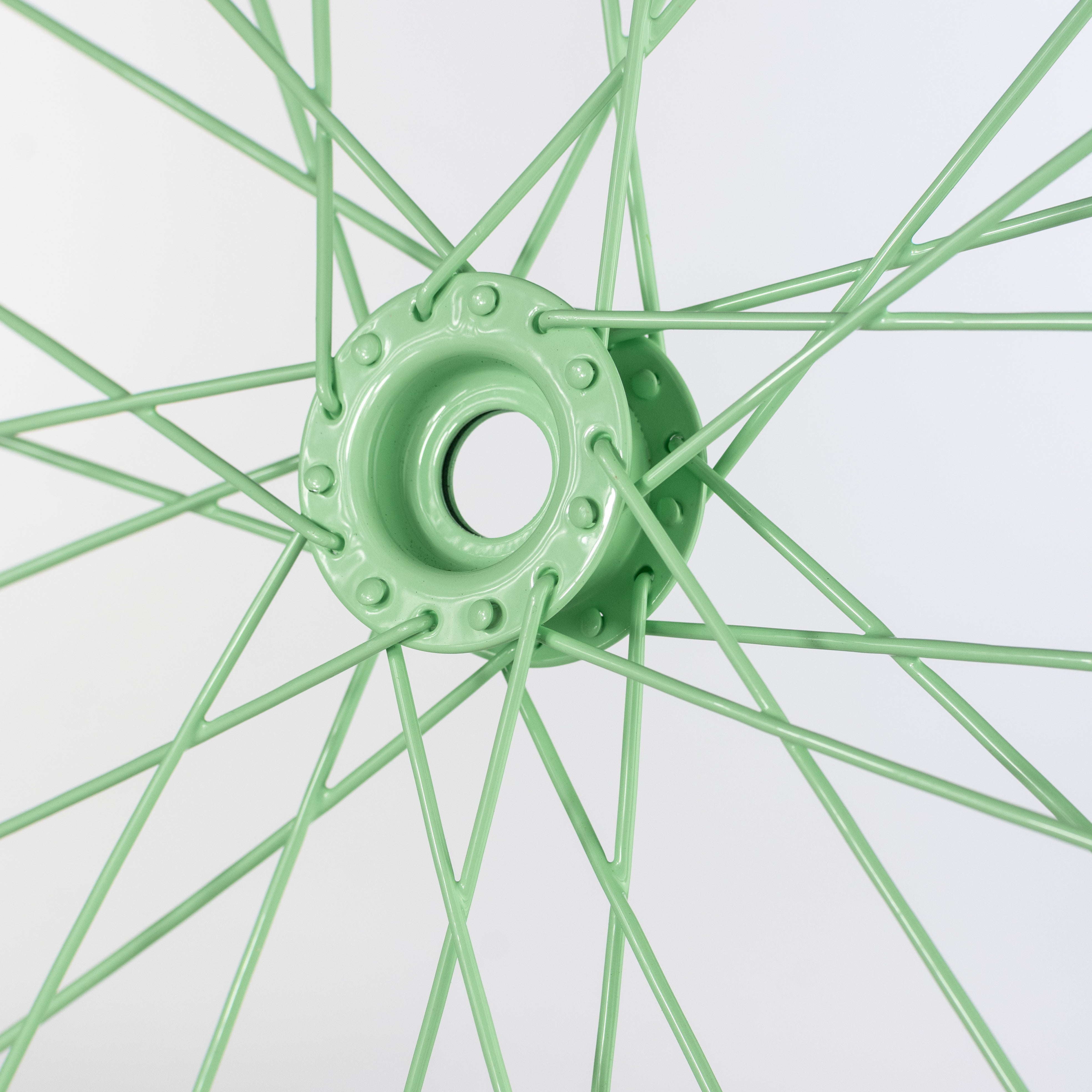 16" Decorative Bicycle Rim: Mint Green