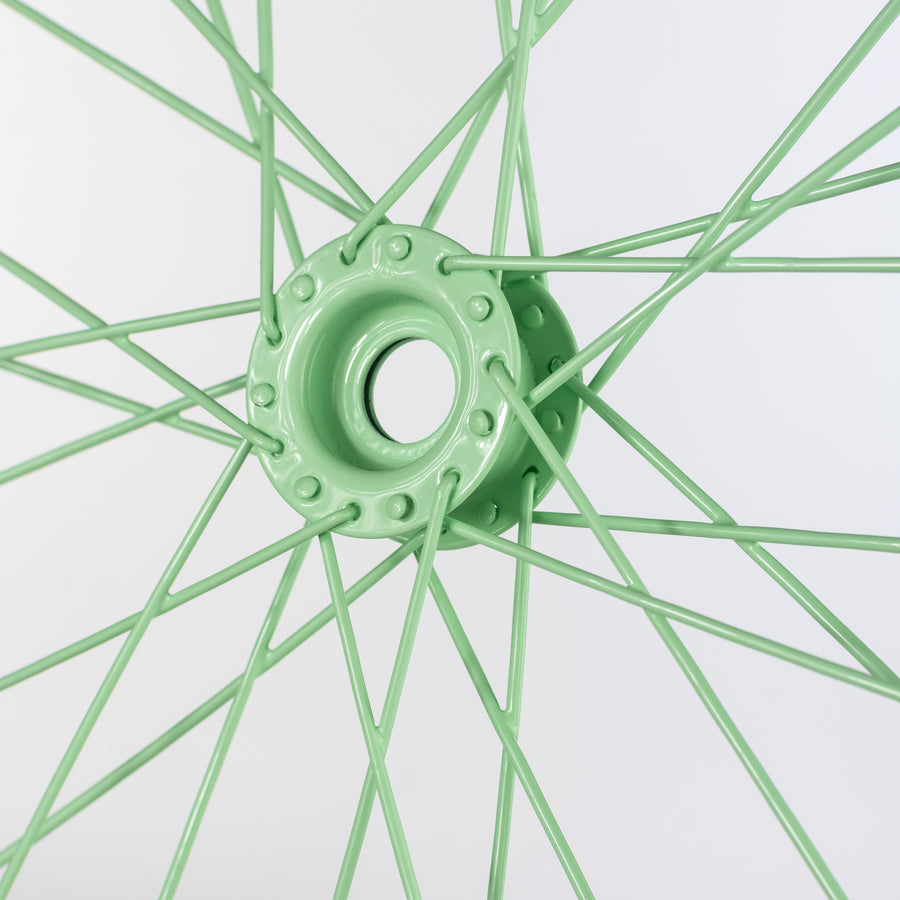 16" Decorative Bicycle Rim: Mint Green