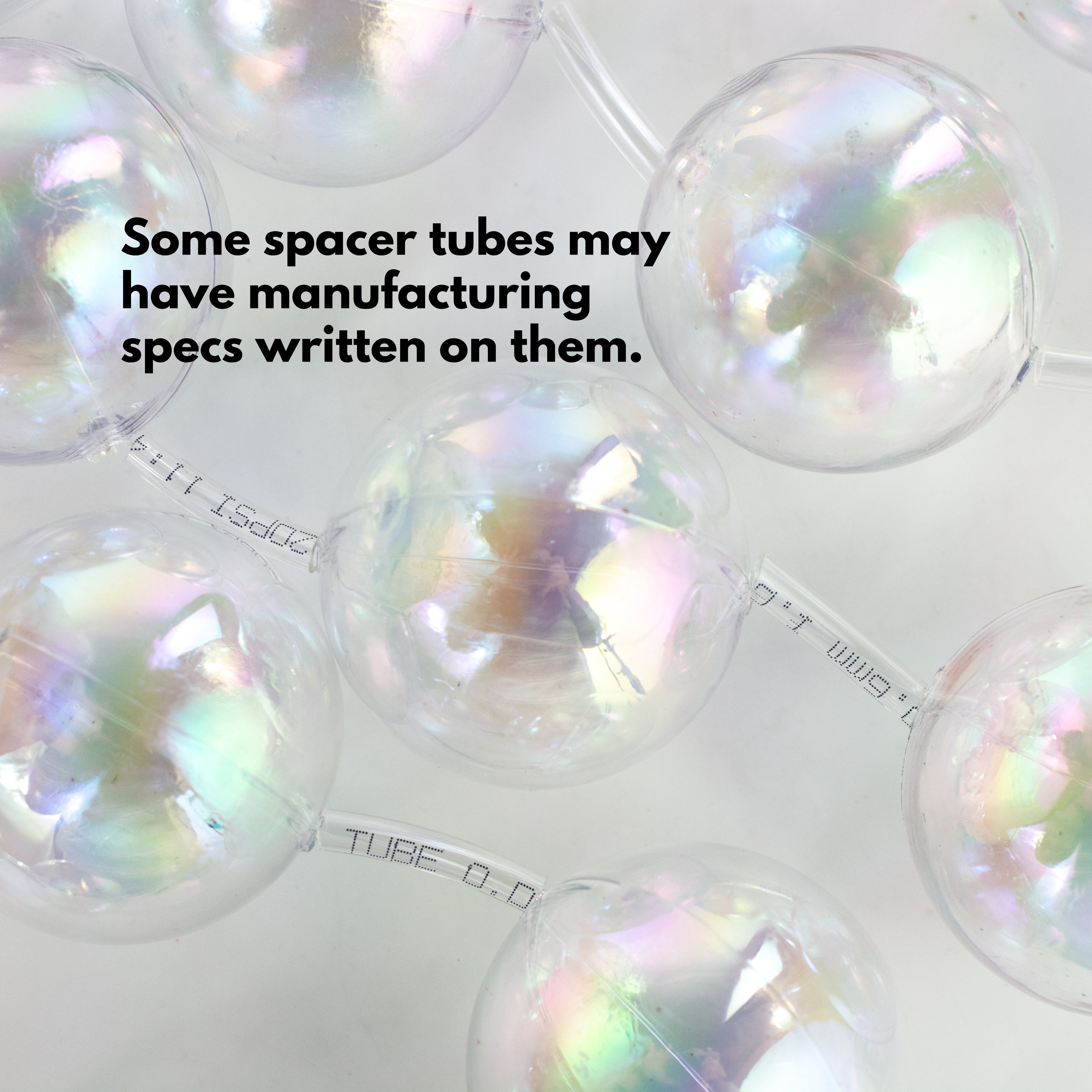 6' Ornament Strand Garland: Iridescent Clear Bubbles