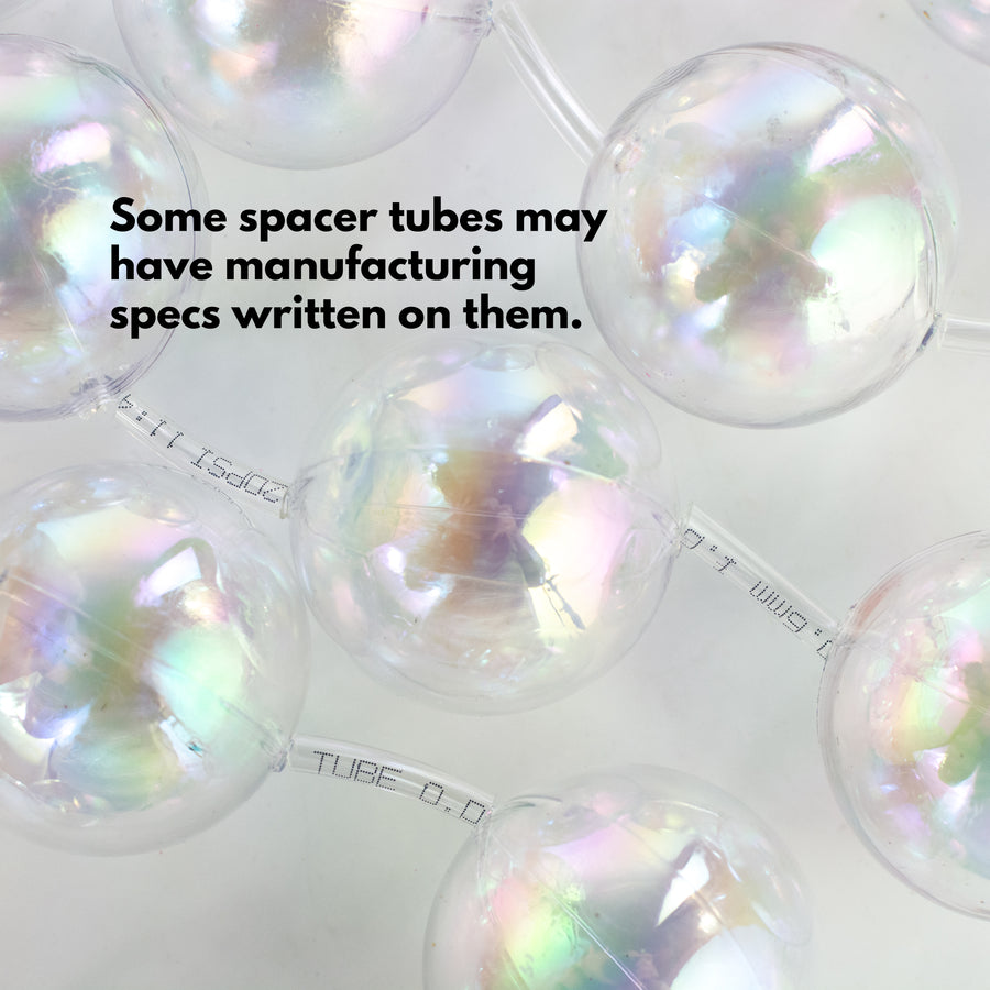 6' Ornament Strand Garland: Iridescent Clear Bubbles