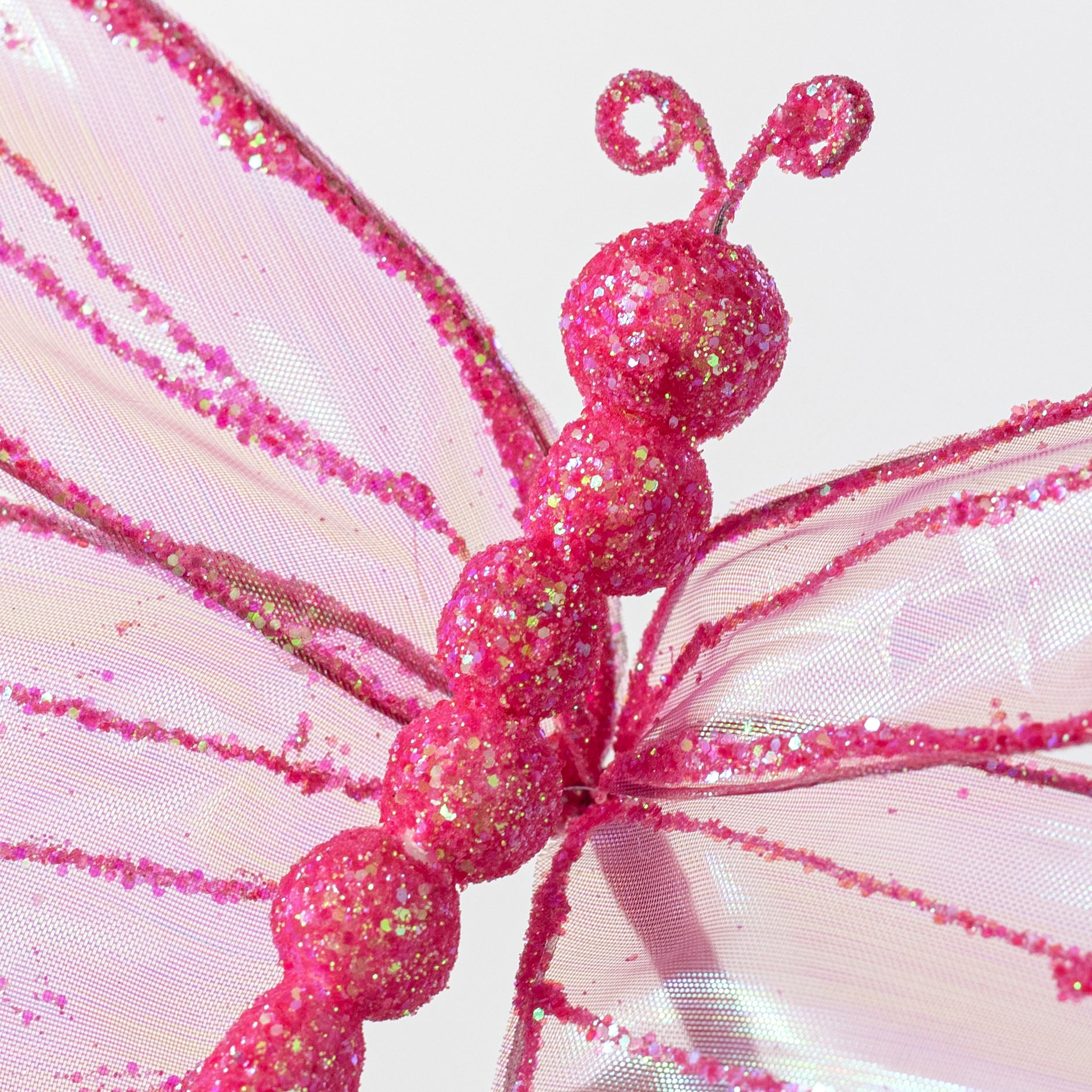 16" Dragonfly Pick: Iridescent Hot Pink