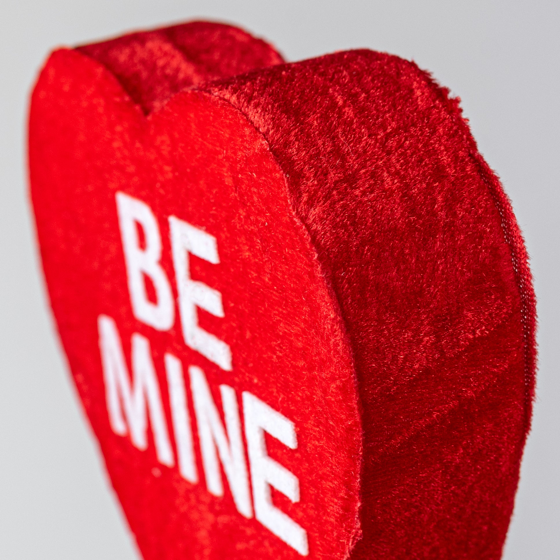 6" Velvet Candy Heart Ornament: Red Be Mine