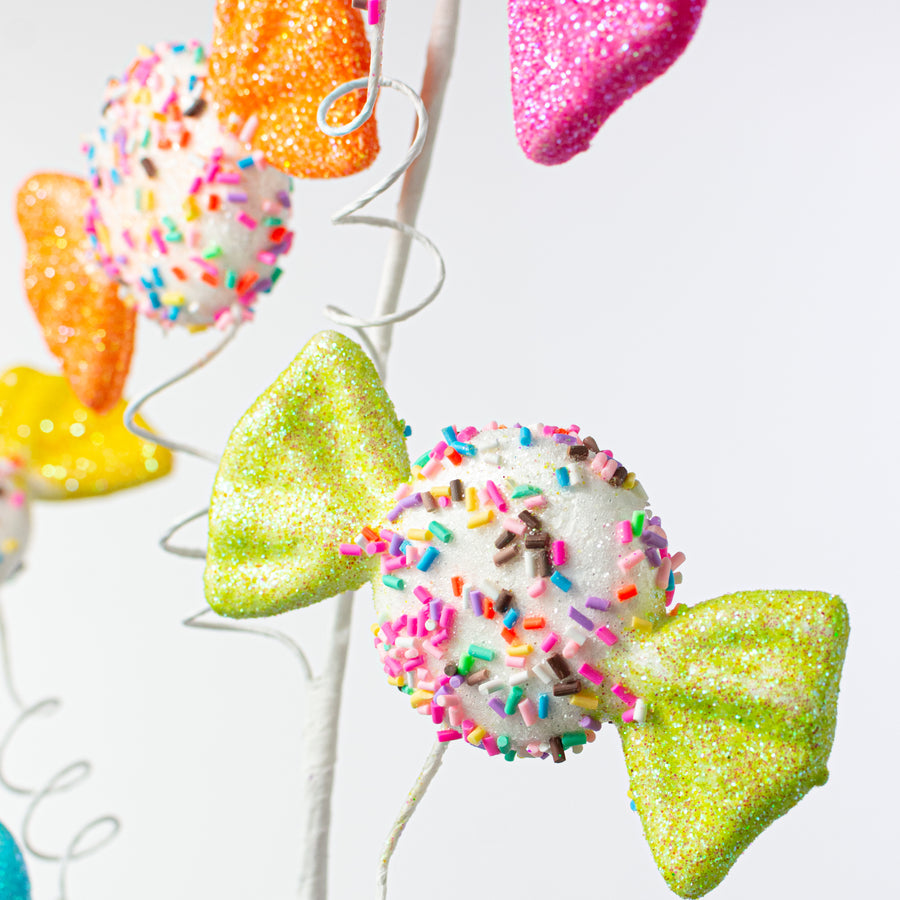 29" Wrapped Candy with Sprinkles Spray: Multicolor