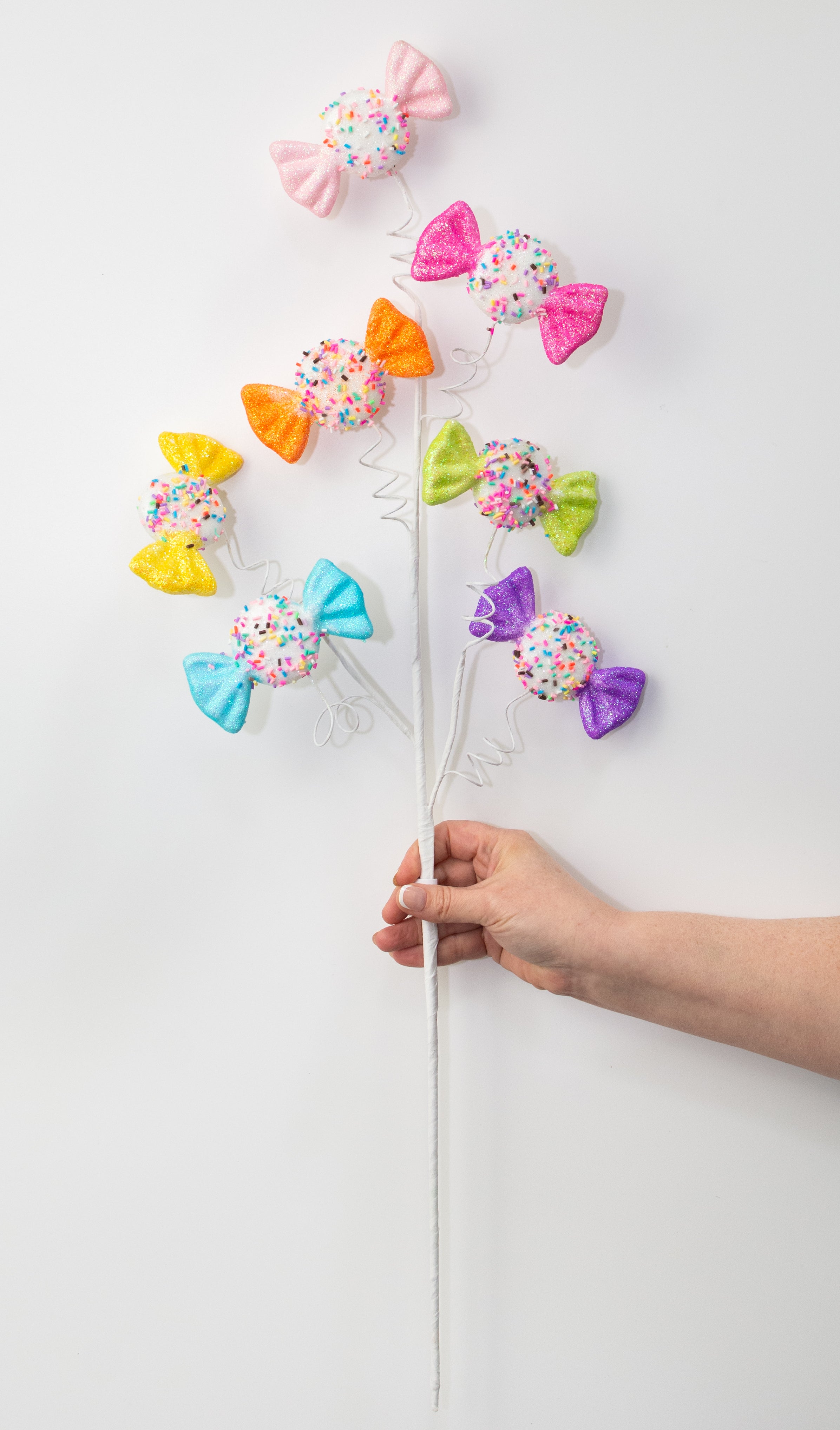 29" Wrapped Candy with Sprinkles Spray: Multicolor